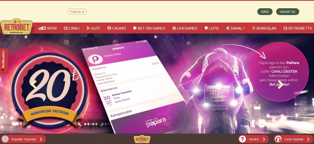 Retrobet Giriş turkiye