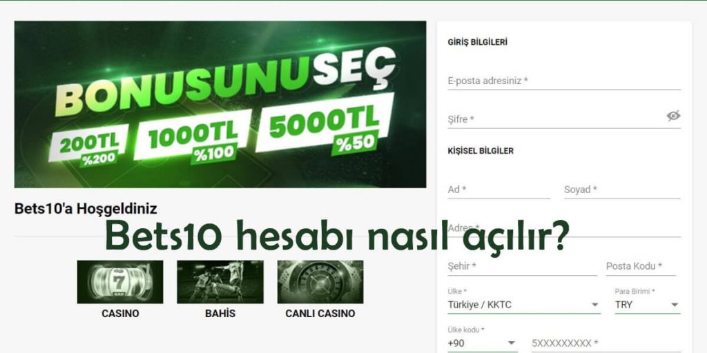 Bets10 Kayıt turk
